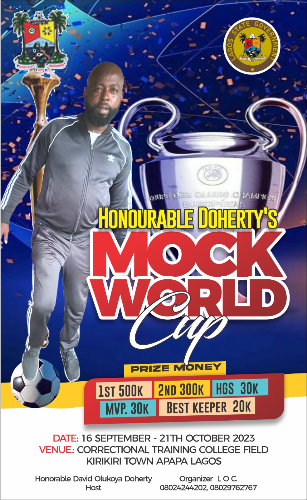 Football: Doherty set to host Mock World Cup in Amuwo-Odofin