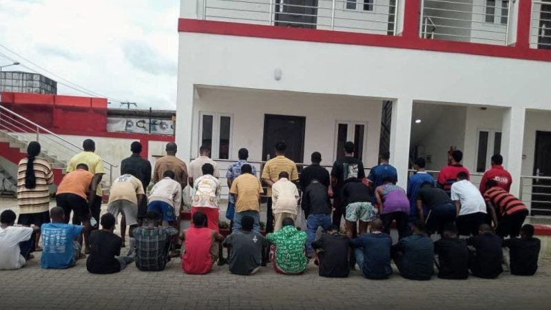 EFCC harvests 38 Yahoo boys, recovers cars, others