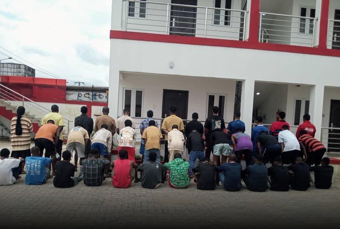 EFCC harvests 38 Yahoo boys, recovers cars, others