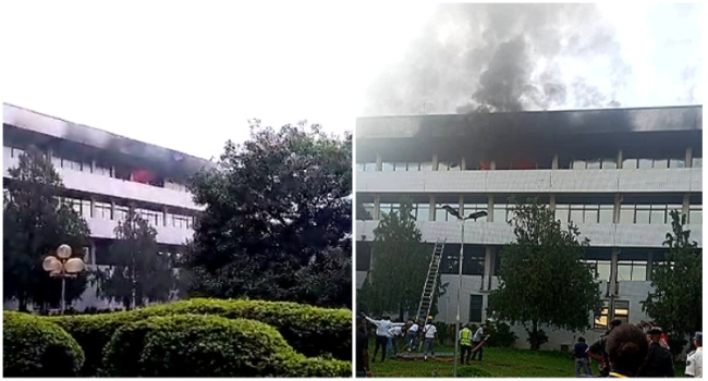 Breaking: Supreme Court complex on fire, 3 Justices offices burnt