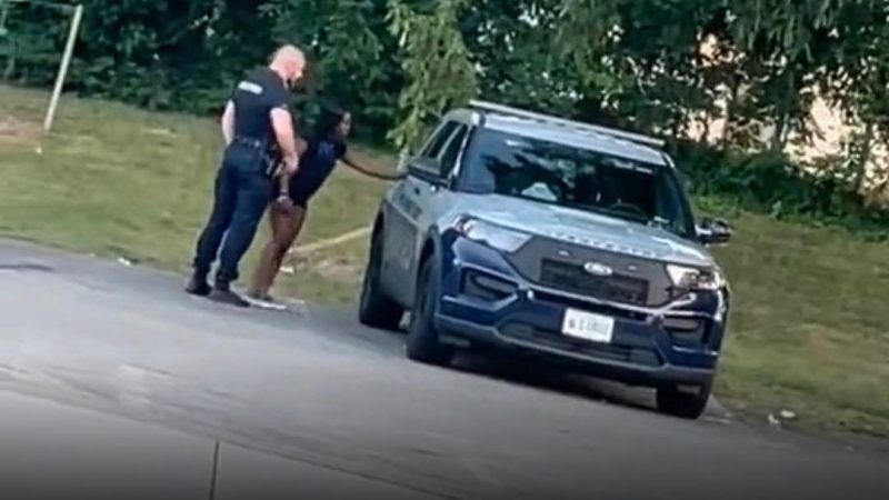 Cop suspended for viral video of him kissing woman, getting in squad car with her