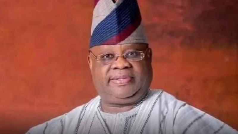 Gov. Adeleke, aides reportedly escape air crash