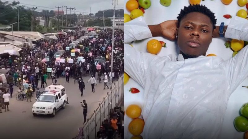 Justice For Mohbad: Hundreds of fans stage protest in Abeokuta