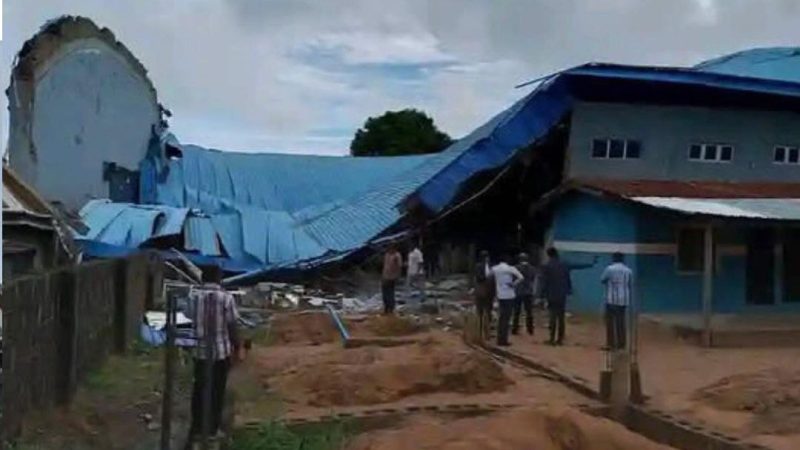 Pastor killed as church collapses