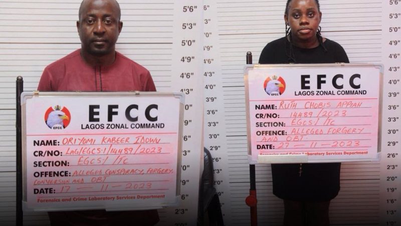 EFCC arraigns couple for N2.7billion fraud