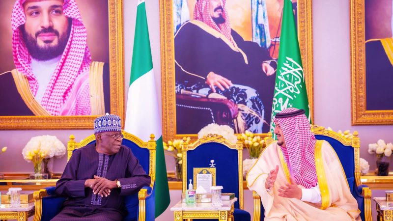 Tinubu arrives in Riyadh for the Saudi-Africa Summit