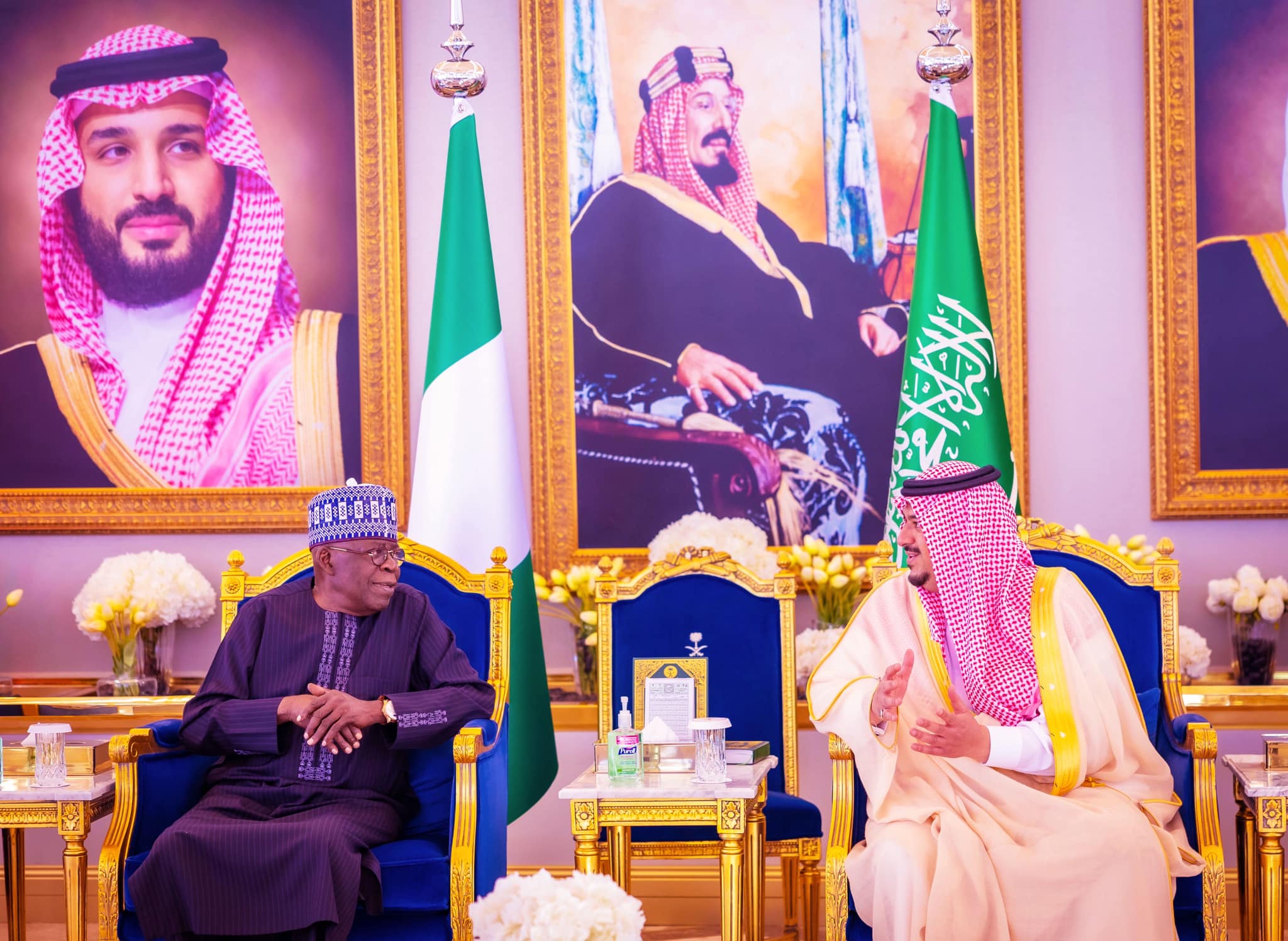 Tinubu arrives in Riyadh for the Saudi-Africa Summit