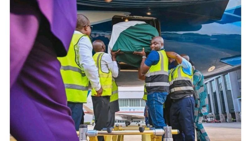 Late Gov. Rotimi Akeredolu’s body arrives Nigeria from Germany