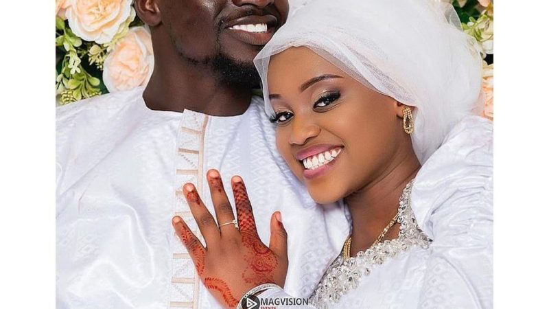 Footballer Sadio Mane marries his longtime girlfriend