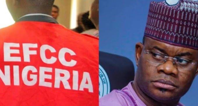 EFCC reportedly barricaded Kogi ex-gov. Yahaya Bello’s house over N84b fraud