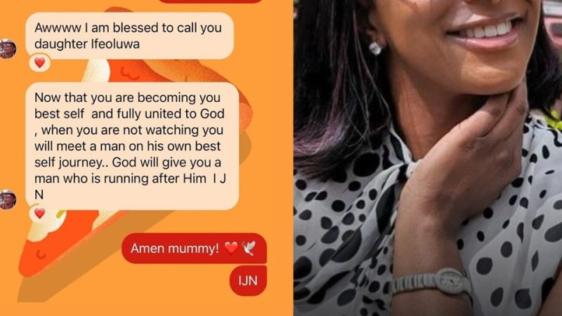 You'll find your ideal partner, DJ Cuppy's mother prays