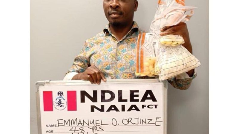 Paris-bound businessman arrested after excreting 111 wraps of cocaine at Abuja airport