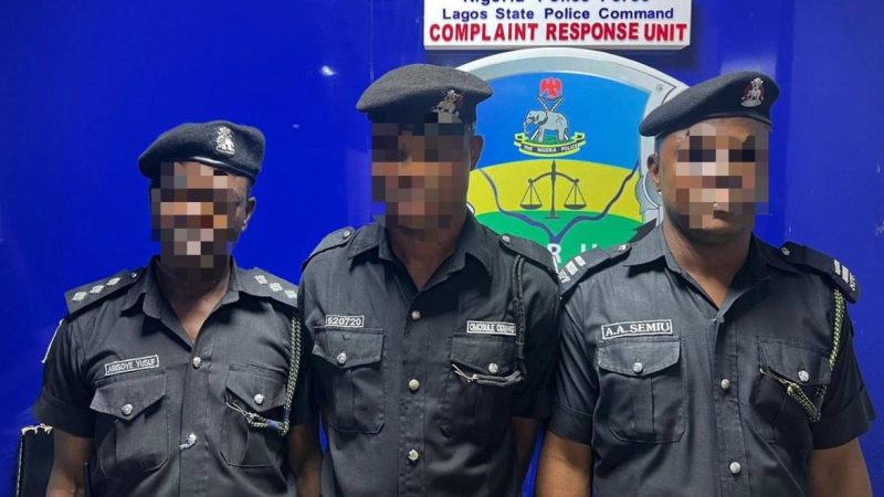 Lagos CP orders trial of police officers seen assaulting a man in a viral video