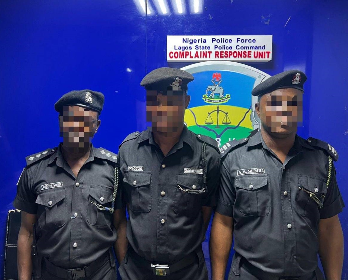 Lagos CP orders trial of police officers seen assaulting a man in a viral video