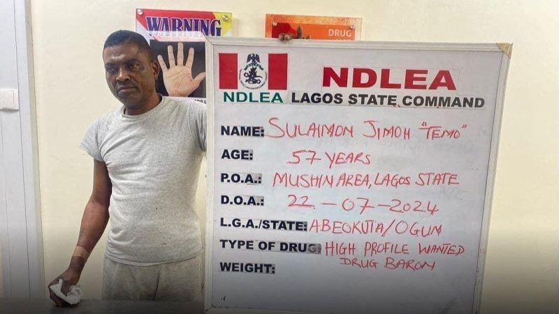 NDLEA nabs most wanted Lagos drug baron, Temo