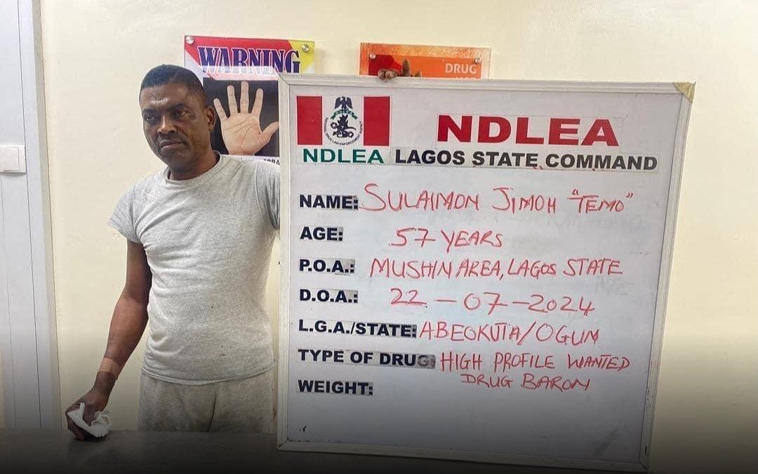 NDLEA nabs most wanted Lagos drug baron, Temo