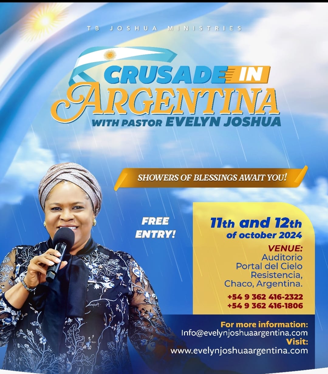 Like a meteor, Evelyn Joshua crusade lightens Latin America