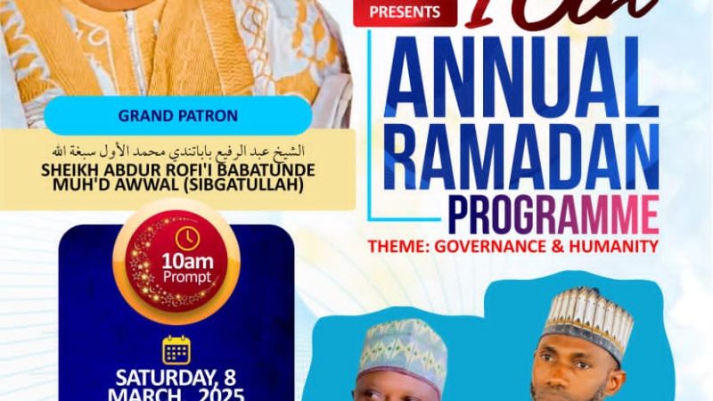 Foundation empowers five Muslims groups with N1m cash grant