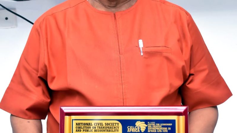 Group Honours Woldwide Tech Limited CEO for Transparency, Public Accountability