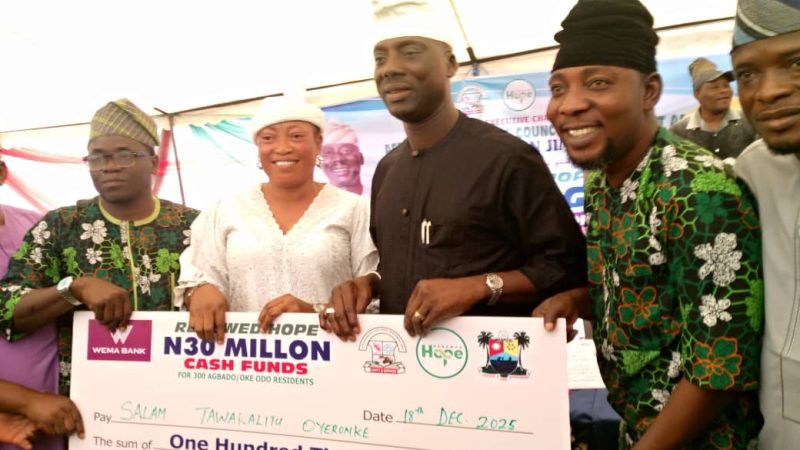 100 Days In Office: Council Chief Bolsters Residents Economy With N30m
