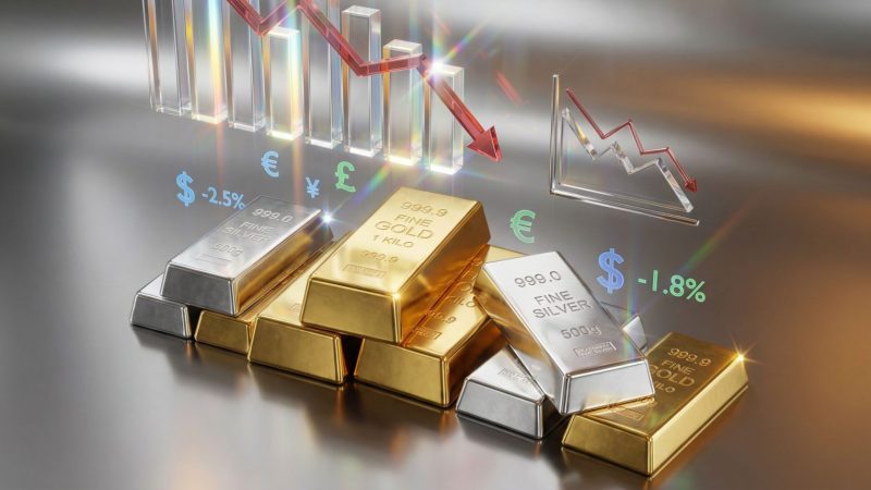 Stocks, oil, precious metals plunge on volatile start to trading