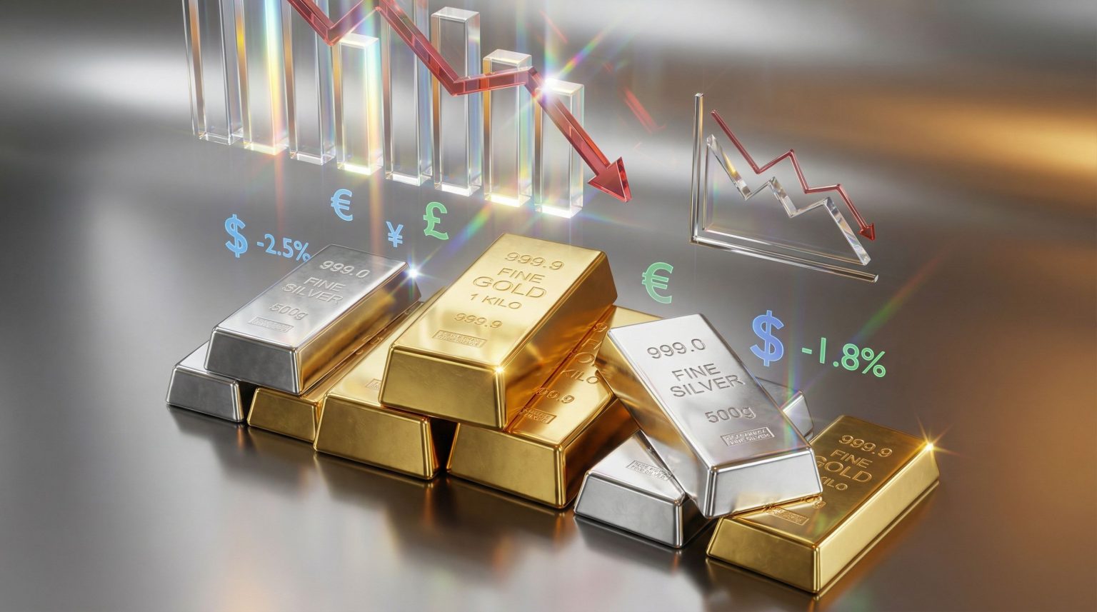 Stocks, oil, precious metals plunge on volatile start to trading