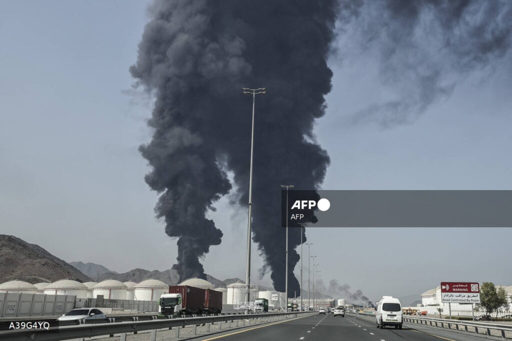 Drone strike triggers fire near UAE’s Barakah nuclear power plant