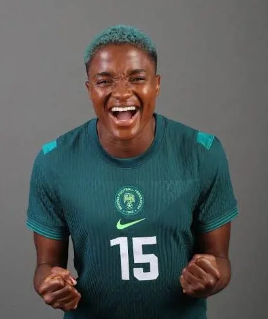 Super Falcons captain Ajibade travels to Budapest to support PSG in UEFA champions league final
