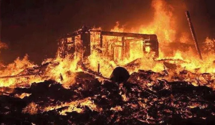 Church property damaged as overnight candle triggers blaze