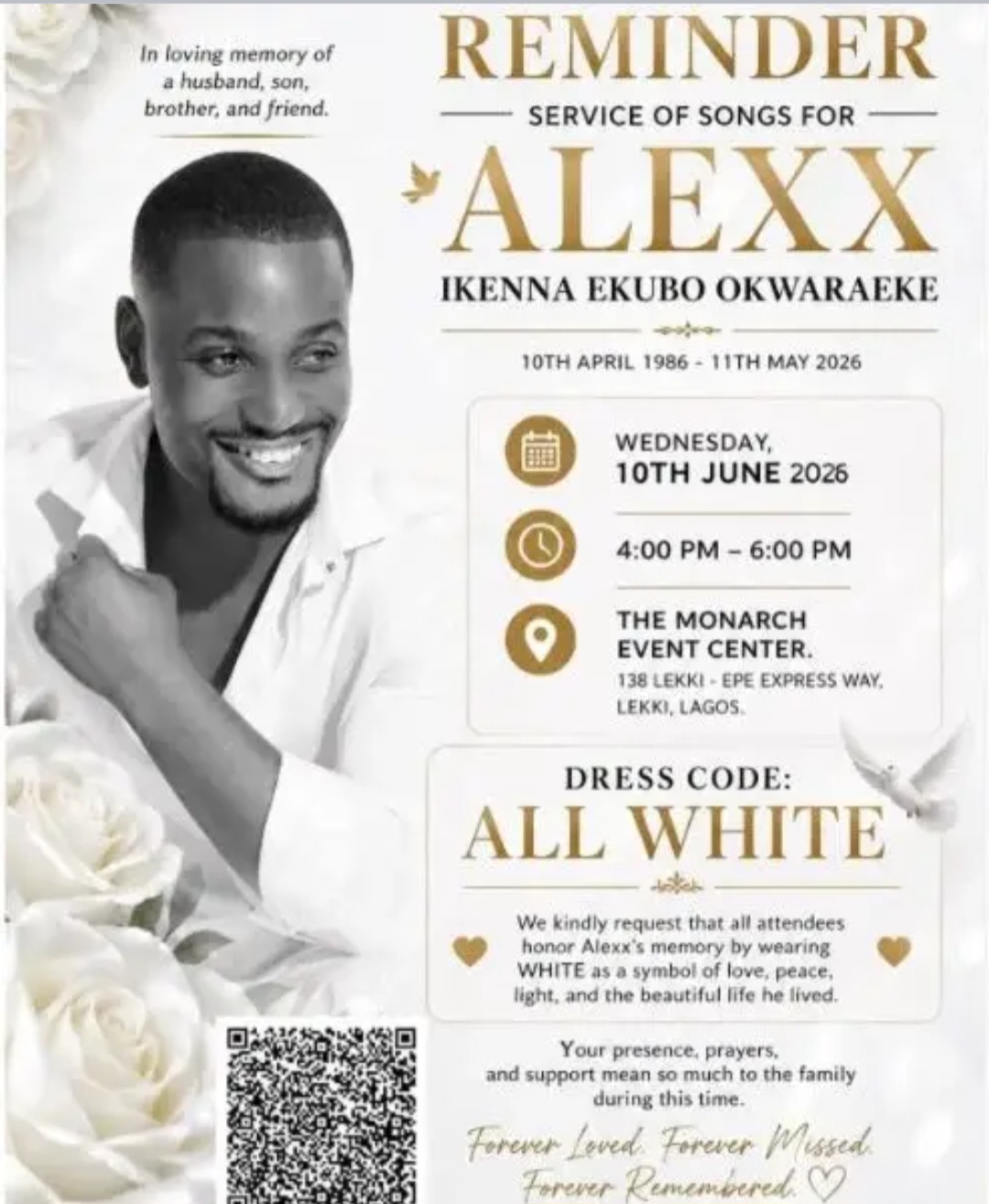 Nollywood stars, gospel singers pay emotional tribute at Alexx Ekubo’s service of songs
