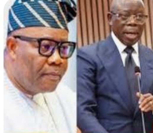 Oshiomhole accuses Akpabio of distrust, predicts leadership change in 11th Senate