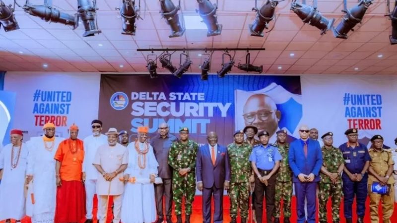 Oborevwori calls for collective action against crime at Delta Security Summit 2026