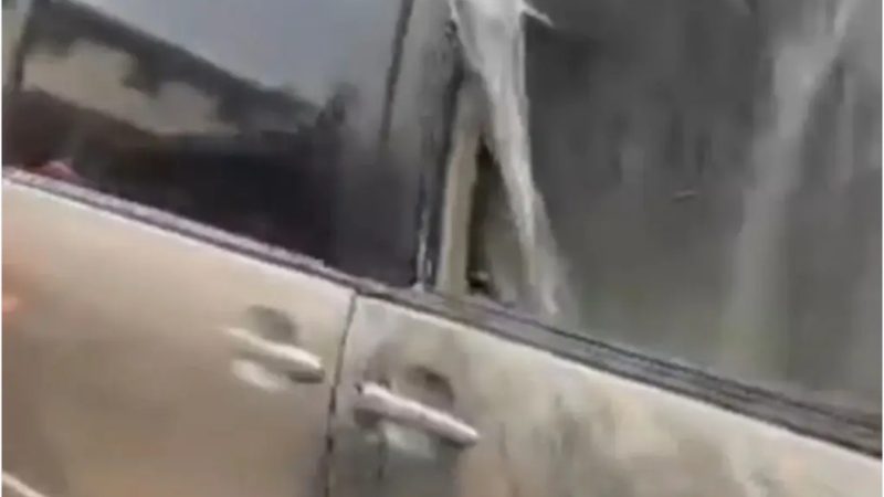 Panic in Lagos market as suspected bomb explodes under vehicle