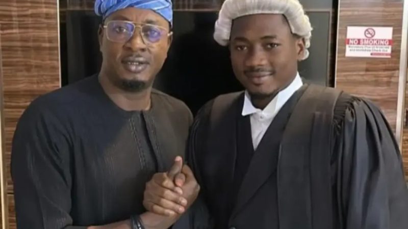 Fuji star Taye Currency celebrates son’s call to Nigerian Bar