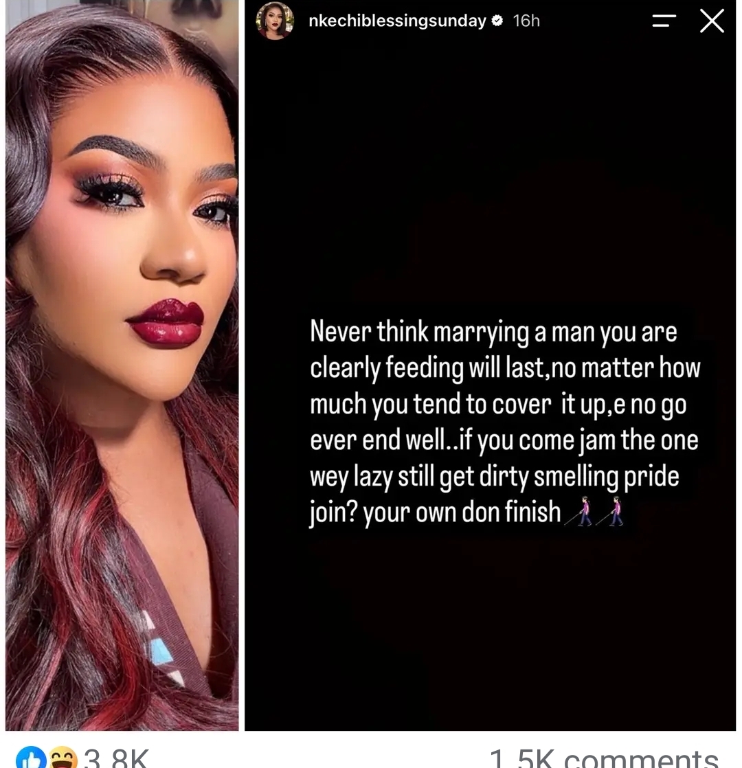 Nkechi Blessing Sunday sparks debate with remarks on financial dynamics in narriage