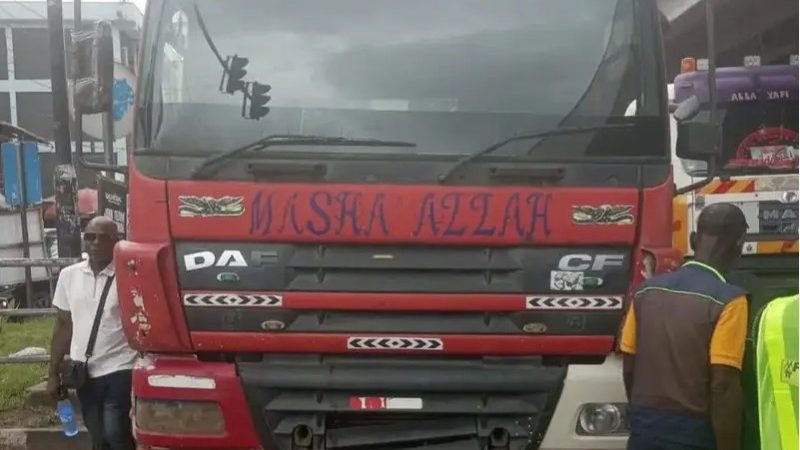 Dispatch rider killed in Lagos tanker crash as LASTMA arrests fleeing driver