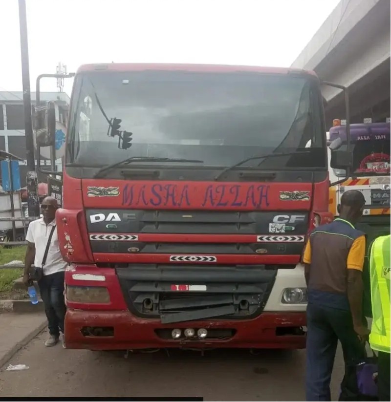 Dispatch rider killed in Lagos tanker crash as LASTMA arrests fleeing driver