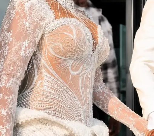 Jarvis stuns as she walks down aisle to marry Peller
