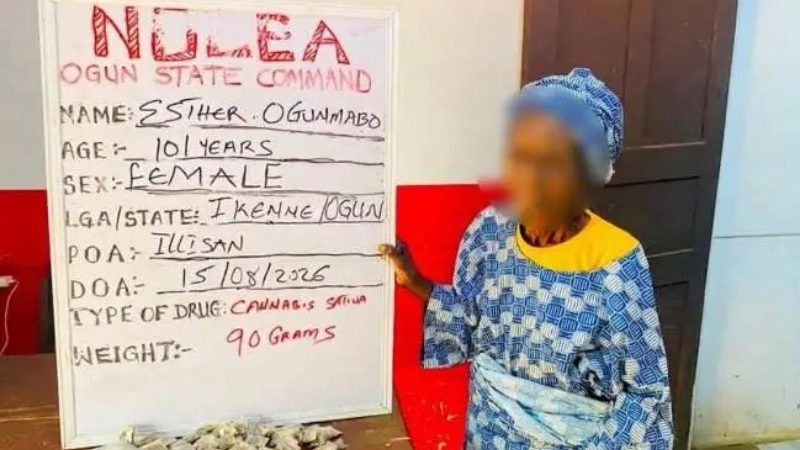 NDLEA arrests 101-year-old woman for alleged cannabis sale in Ogun