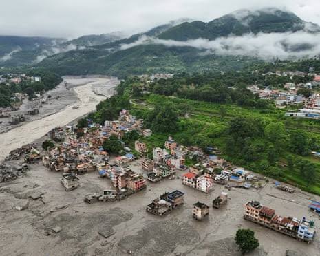 Hundreds missing, including foreign tourists, as flash floods bury Nepal-Tibet border