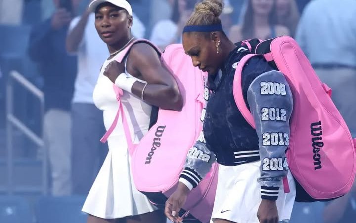 Williams sisters fall in dramatic US Open doubles return