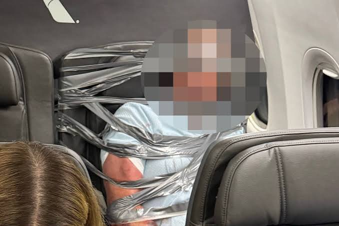 American Airlines passenger duct-taped to seat after violent mid-air outburst