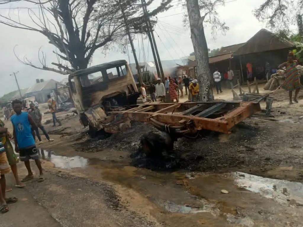 One dead, another injured as petrol tanker explodes in Cross River